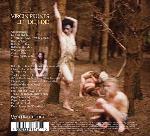 Back sleeve of If I Die, I Ide, 40th anniversary edition